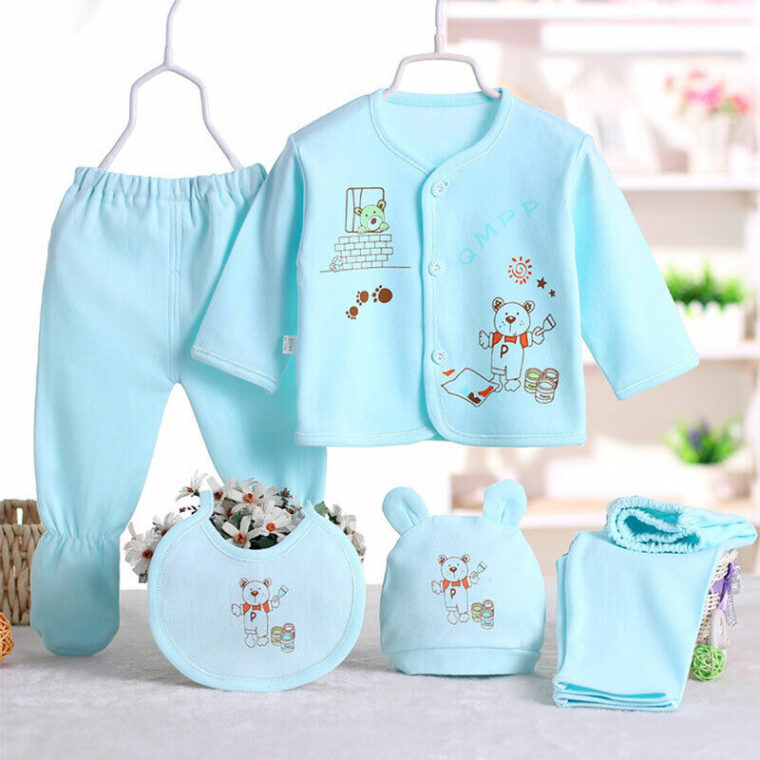 5 in 1 Unisex 1 month to 1 year Baby Clothes - Image 5