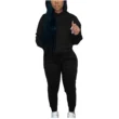 Custom Sweat Suit Set 2022 Winter Fall Clothing Workout Sweatsuit Two-Piece Set - Image 3
