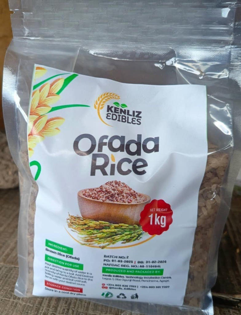 Kenliz Edibles Ofada Rice 1kg