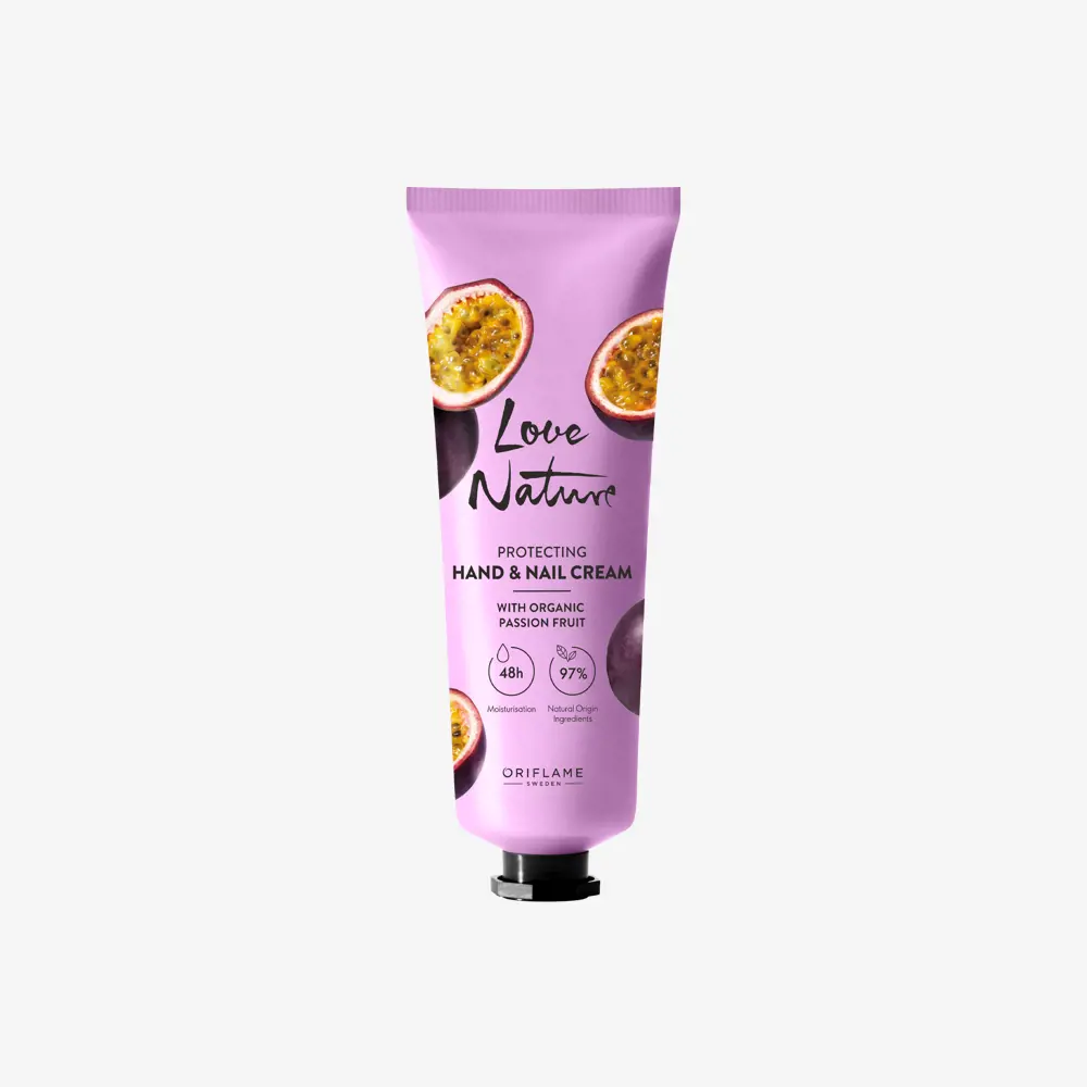 Love Nature Protecting Hand & Nail Cream with Organic Passion Fruit