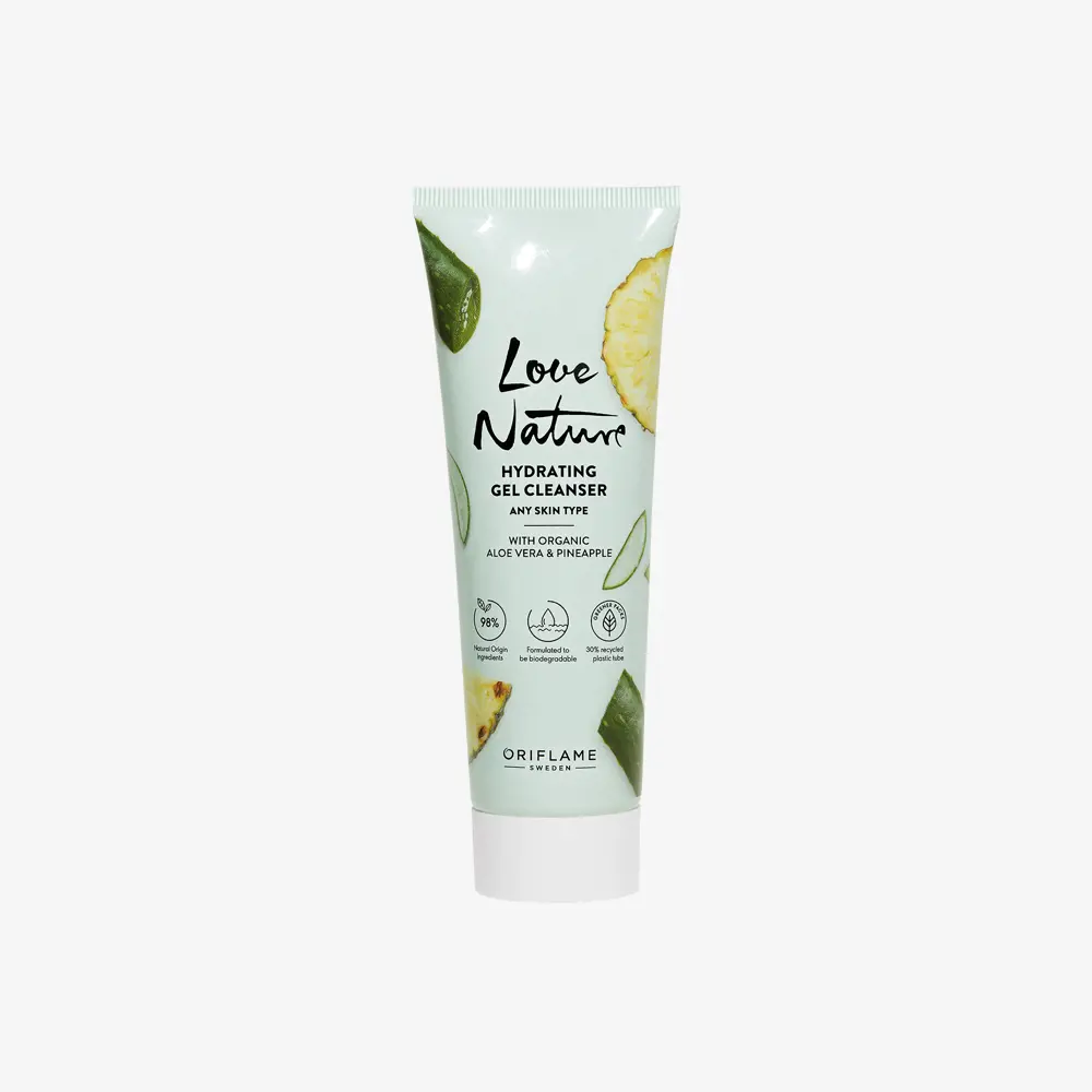 Love Nature Hydrating Gel Cleanser with Organic Aloe Vera & Pineapple