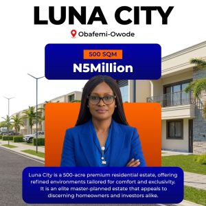 500sqm at Luna City, Obafemi Owode, Ogun State