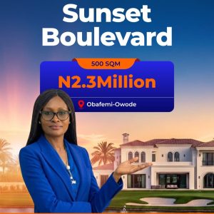 500sqm at Sunset Boulevard, Obafemi Owode, Ogun State