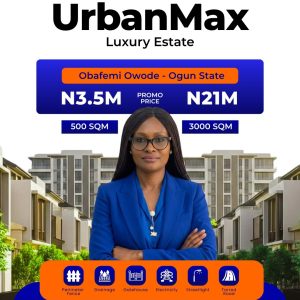 3000sqm at UrbanMax Luxury Estate, Obafemi Owode, Ogun State