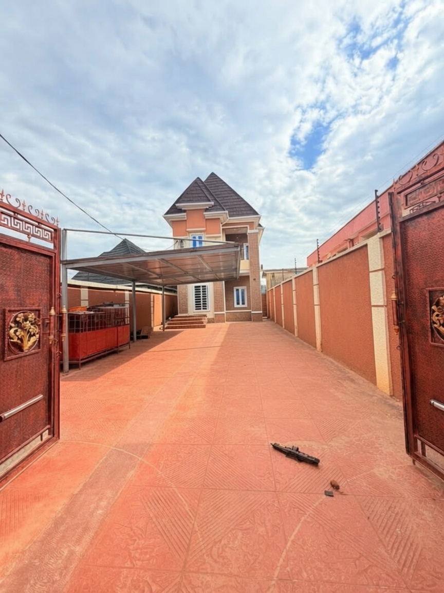 Beautifully Built 4-Bedroom Fully Detached Duplex with a Room BQ, Cele Egbe, Agodo, Lagos
