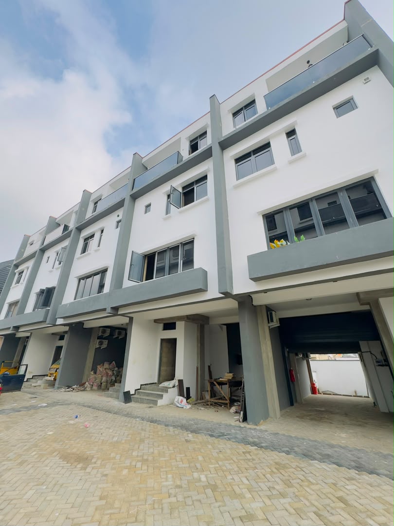 Lovely Completed 4-Bedroom Townhouse (Carcass) with Premium Exterior Finishes, Gbagada, Lagos